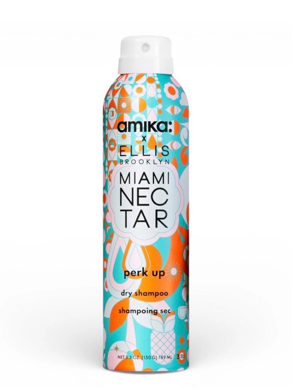 amika Miami Nectar Dry Shampoo Spray - Turquoise & Orange
